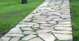 Профессиональная укладка камня на дорожки в Кузнецке в октябре