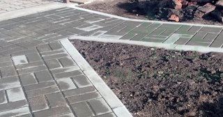 Укладка садовых дорожек в Кузнецке в октябре